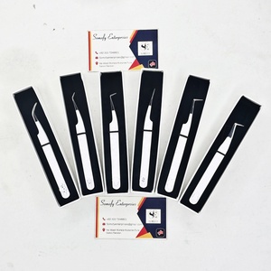 Meilleures pinces à épiler professionnelles en acier inoxydable pour extensions de cils, précision, durabilité, prise parfaite, les cils ne glissent jamais - Product Image 3