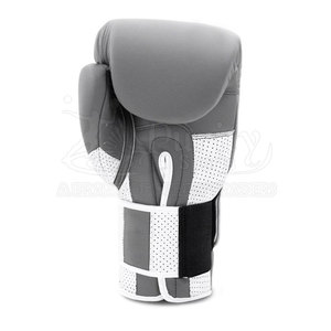 Gants de boxe en cuir imperméables de haute qualité 2025, design professionnel personnalisé, fermeture auto-agrippante, unisexe - Product Image 1
