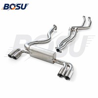 Tuyau de silencieux arrière SS304 Performance pour BMW 135i E82 3.0T 2009-2012 Kit de tuning racing