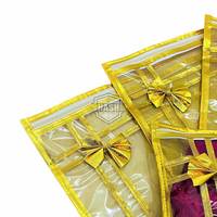 10 buah bunga Saree setelan penutup tas kemasan untuk penyimpanan lemari pakaian atau hadiah kualitas dan gaya desain baru untuk kaus kaki sepatu