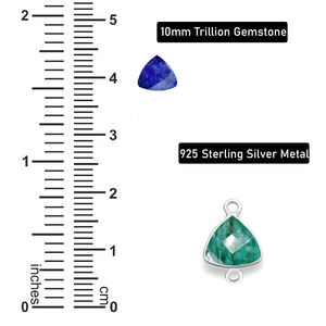 Grossiste Fournisseur Minuscule Trillion Rubis 925 Sterling Silver DIY Fabrication de Bijoux Collier Pendentifs Lunette Réglage pour Cadeau - Product Image 3