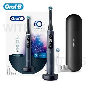 แปรงสีฟันไฟฟ้า7ชุดสำหรับเด็กผู้ใหญ่ที่ชาร์จใหม่ได้พร้อมขนแปรงขนาดกลางสีดำสีขาว - Product Image 3