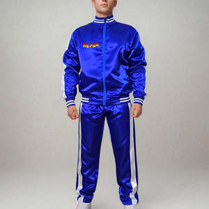 Ensemble de survêtement d'hiver pour homme en nylon/coton sur mesure, logo personnalisé, streetwear confortable, mode respirante, ensemble de jogging 2 pièces - Product Image 1