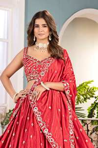 DVD LA MARCA ONLINE DVD PREMIUM LEHENGA DISEÑO LEHENGA DETALLES FABRICCHINON WORKEMBROIDERY - Product Image 3