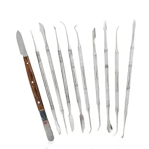 Ensemble d'outils de spatule de cire à découper 10 pièces Gravers de cire de dentiste chirurgical, Instruments dentaires de précision - Product Image 2