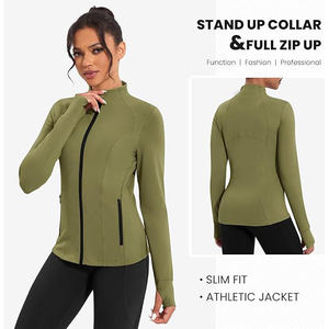 Chaquetas Ajustadas de Yoga para Mujer, Top con Mangas Abullonadas, Detalle Voluminoso en los Brazos, Silueta Distintiva, Estilo Femenino, Tendencia Exagerada - Product Image 2