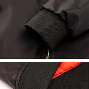 Men's Autumn One Zip Front Lightweight <b>Coat</b> Men's Fashion Bomber Jacket Long Sleeve Front Pockets Zipper Pilot Breathable Jacket - Product Image 4