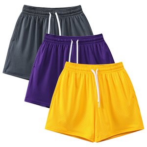 Pantalones cortos deportivos para entrenamiento para hombre al por mayor, pantalones cortos deportivos con logotipo estampado personalizado, ropa deportiva para gimnasio, baloncesto, pantalones cortos informales, pantalones cortos de malla para correr - Product Image 4