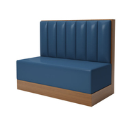 Module de banquette moderne pour hôtels et bars à domicile, avec dossier matelassé et assise rembourrée, esthétique en bois de teck, écologique et durable