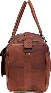 Premium Handmade Brown Leather Duffle <b>Bag</b> Genuine Leather Travel <b>Luggage</b> <b>Weekend</b> Overnight Gym Carry On Wholesale - Product Image 2