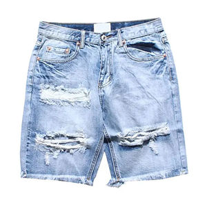 Pantalones Cortos Vaqueros Personalizados para Hombre, Pantalones Cortos Lisos en Venta, Pantalones Cortos Vaqueros Casuales en Venta a un Precio Razonable - Product Image 5