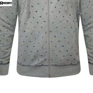 <b>Men's</b> Winter Casual <b>Zip</b>-<b>Up</b> Hoodie with Front Logo Polyester/Cotton <b>Fleece</b> Hoodies Custom Design <b>Men</b> Zipper Hoodies Eco-Friendly - Product Image 6