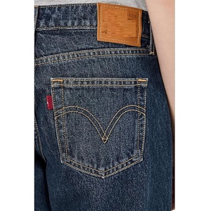2026 <b>Top</b>-Seller Vintage Baggy for Indigo Women's Jeans for Casual Everyday Wear <b>Low</b> Rise Straight Leg 100% Cotton Quick Jeans - Product Image 4