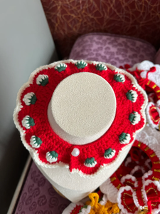 Gorro de Ganchillo Personalizado para Gato, Collar de Ganchillo para Mascotas, Babero Amigurumi para Perro, Babero Hecho a Mano con Hilo de Chenilla Suave, Ropa de Ganchillo para Mascotas - Product Image 3
