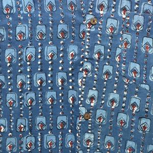 Chemise décontractée en coton imprimé à la main pour homme, élégante et charmante |   Collection de chemises à manches longues 100% coton à motifs floraux - Product Image 3