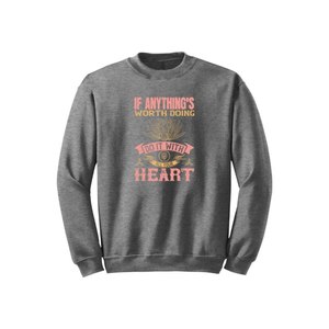 Sweat-shirt en mélange de coton avec des thèmes de bouddha imprimés Style décontracté 12 options de couleur 260-280 Placement de conception personnalisable GSM lourd - Product Image 5
