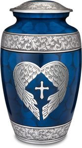 Ángeles adultos de aluminio Abrazar urnas para cenizas humanas Urnas decorativas Urna de cremación - Product Image 3