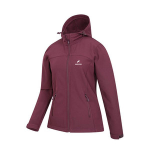 Chaqueta Softshell de invierno para mujer con bolsillos delanteros, diseño adelgazante, cómoda decoración de botones de Color personalizado, patrón sólido - Product Image 1
