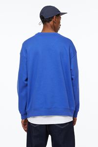 Sweat-shirt bleu royal de grande taille à séchage rapide pour hommes pour l'hiver 100% coton respirant avec logo personnalisé du fabricant OEM - Product Image 3