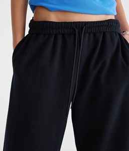 Pantalon de jogging à jambe large en dentelle d'hiver taille haute pour femmes sur mesure en gros pantalon de sport décontracté pantalons de survêtement baggy - Product Image 5