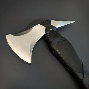 Hache à fendre Jexmoo personnalisée de 19,5 pouces en acier D2, manche en bois de rose, étui en cuir, cadeau d'extérieur, fait main, industriel - Product Image 2