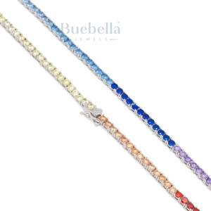 Offre Spéciale Argent 925 Plaqué Or 14K 3mm Moissanite Chaîne de Tennis en Diamant pour Hommes Colliers Premium pour Hommes - Product Image 6