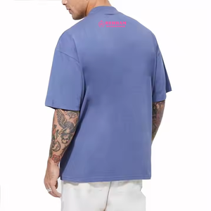 เสื้อยืดพิมพ์ลายโอเวอร์ไซส์ผ้าฝ้ายแท้ 100% ทรงหลวม คอกลม น้ำหนัก 230 กรัม เป็นมิตรต่อสิ่งแวดล้อม ผ้าไม่เป็นขุย แขนสั้น สำหรับผู้ชาย - Product Image 1