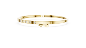 Round Cut DEF VVS Lab Grown Diamond Block link Bangle <b>Bracelet</b> 14K Solid Gold CVD HPHT Diamond Custom OEM Wholesale Fine Jewelry - Product Image 4