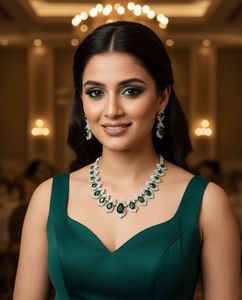 Best Quality Traditional Royal Kundan Necklace & Earrings <b>Set</b> with <b>Pearl</b> Detailing for Women Indian Bridal and Festive Wear Use - Product Image 1