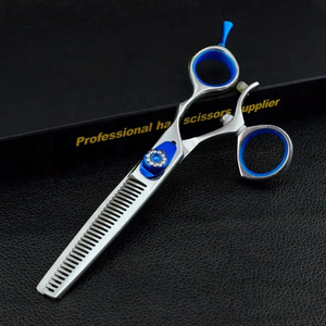 Tornillos negros brillantes plateados, nuevo diseño de moda, tijeras de peluquero de belleza, tijeras planas, tijeras para el cabello - Product Image 3