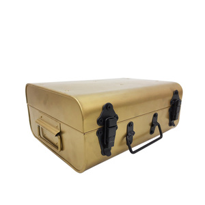 Juego de 3 cajas rectangulares con mango, Color dorado y verde, tamaño grande, caja misteriosa para almacenamiento en casa - Product Image 2