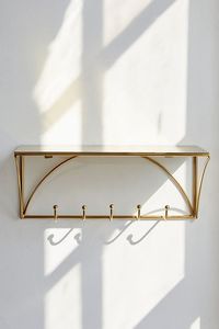 Modern Design <b>Wall</b> <b>Mounted</b> Five Robe Hook Gold Stainless Steel Metal <b>Clothes</b> Hook for Bathroom Hotel School Use - Product Image 6