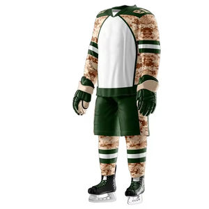 Quantité minimale de commande bas Ensemble d'uniformes de hockey sur glace pour hommes de haute qualité Nom de l'équipe personnalisé Nouveau design Fabriqué au Pakistan en vente! - Product Image 4