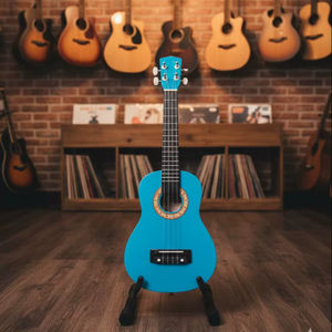 Ukelele Acústico SOLOBEAT A50 HK de 21 Pulgadas, Color Azul, con Cuerpo y Mástil de Caoba - Product Image 1
