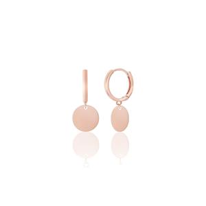 Azuris 925 Sterling <b>Silver</b> Round Plate Design Fine <b>Stud</b> <b>Earrings</b> From Turkey TR - Product Image 1