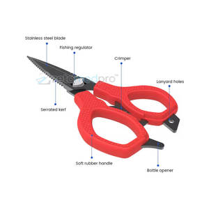 Ciseaux à tresse de pêche, manche ergonomique, coupe-fil, ciseaux à tresse de pêche multifonctionnels - Product Image 2