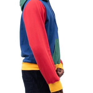 Vente en gros de sweat à capuche tendance pour hommes pull à manches longues colour block idéal pour l'université porter décontracté style de rue et loisirs - Product Image 4