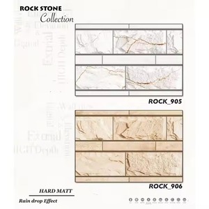 Qualité supérieure Meilleure qualité Gris Ivoire 30x45cm Briques de pierre 12x18 Carreaux numériques d'élévation 300x450mm Carreaux muraux émaillés en céramique - Product Image 6