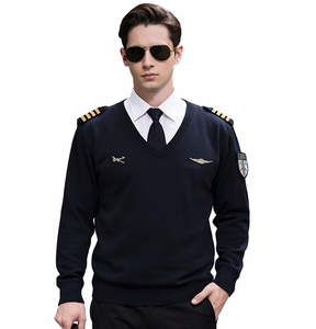 ชุดยูนิฟอร์มเจ้าหน้าที่รักษาความปลอดภัย ผ้าวูลทวิล สำหรับทุกฤดู แบบ unisex สำหรับชุดทำงาน เสื้อสเวตเตอร์ ชุดตรวจจับเข็ม ต่อผ้าแบบไร้รอยต่อ - Product Image 4