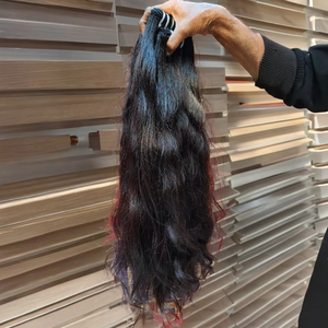 ผมดิบแบบลอนสำหรับต่อผมแบบไม่พันกันไม่หลุดร่วงทำจากผมลอนคลื่นน้ำสำหรับคนอินเดีย - Product Image 1