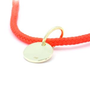 OEM al por mayor 14K 585 chapado en oro clásico hombre y mujer colgante encantos etiquetas de logotipo personalizado - Product Image 2