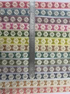 Luxe traditionnel 9 mètres dentelle indienne coloré brodé 3D fleur motif romantique Simple séquence multiple sac de fantaisie - Product Image 5