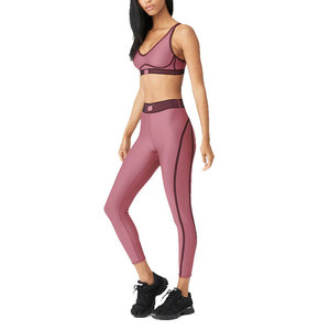 Ensemble de yoga pour femmes, grande taille, haute qualité, léger, sans manches, dos ouvert, uni, séchage rapide, respirant, logo personnalisable sur le devant, OEM - Product Image 3