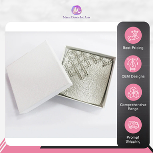 ที่ใส่ธูปโลหะเงินสำหรับตกแต่งบ้านที่หรูหราการออกแบบที่ทันสมัยมีสไตล์ในอินเดีย - Product Image 6