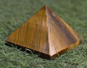 Gema de ojo de tigre para decoración del hogar, cristal curativo de energía de pirámide Natural Vaastu para regalo - Product Image 6