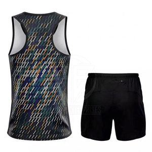 Uniforme de Atletismo para Hombre, Directo de Fábrica, Material de Poliéster de Secado Rápido, Nuevo Estilo, Uniforme de Entrenamiento de Atletismo - Product Image 2