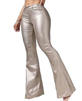 Pantalon élégant en cuir véritable pour femme, coupe régulière, détail dentelle mi-haute, motif écossais, respirant, coupe-vent, écologique, hiver