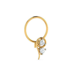 แหวนจมูกเด็กสแตนเลสประดับลูกบอลเพทายสำหรับงานแต่งงาน - Product Image 4
