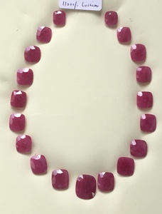 222.53กะรัตทับทิม mozambique เบาะเหลี่ยมเพชรพลอยตัดรูปแบบความร้อนสำหรับการทำเครื่องประดับอัญมณีธรรมชาติ - Product Image 4