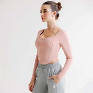 Haut Aurora en rose poudré, respirant - Product Image 3